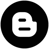 Blogger Black Round