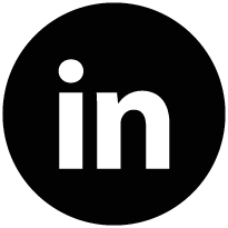 LinkedIn Black Round